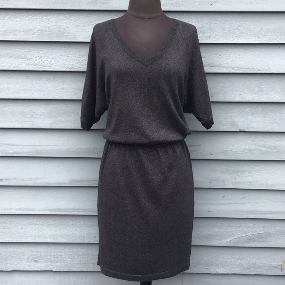 Evan Picone Charcoal Mini Dress